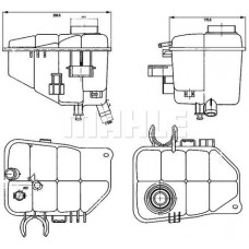 CRT 126 000S MAHLE Компенсаційний бак охолоджувальна рідина
