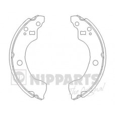 J3501053 NIPPARTS Комплект гальмівних колодок