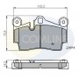 CBP01316 COMLINE Комплект гальмівних колодок дисковий гальм