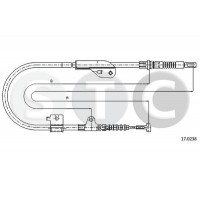 T482324 STC Тросик, cтояночный тормоз