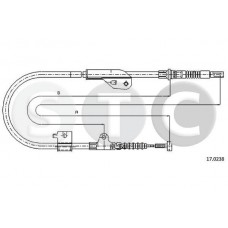 T482324 STC Тросик, cтояночный тормоз