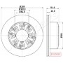 DP-0222C JAPANPARTS Гальмівний диск