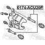 0174-ACU20F FEBEST Напрямний болт корпус скоби гальма
