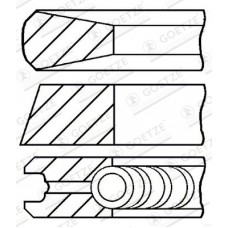08-431900-00 GOETZE ENGINE Комплект поршневих кілець