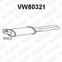 VW80321 VENEPORTE Глушник вихлопних газів кінцевий