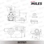 DC17321 MILES Наконечник поперечної кермової тяги