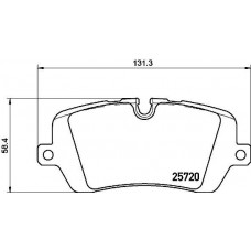 P 44 021 BREMBO Комплект гальмівних колодок дисковий гальм