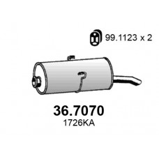 36.7070 ASSO Глушник вихлопних газів кінцевий