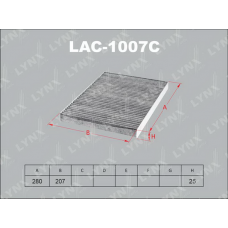 LAC-1007C LYNXauto Фільтр повітря у внутрішньому просторі