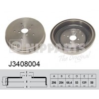 J3408004 NIPPARTS Гальмівний барабан