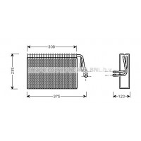 MSV327 AVA QUALITY COOLING Випарник кондиціонера