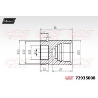 72935008 MAXTECH Поршень корпус скоби гальма