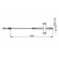 1 987 482 194 BOSCH Тросик, cтояночный тормоз