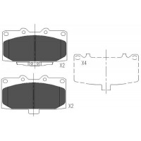 KBP-8003 KAVO PARTS Комплект гальмівних колодок дисковий гальм