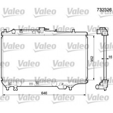 732326 VALEO Радіатор охолодження двигуна