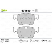 601599 VALEO Комплект гальмівних колодок дисковий гальм