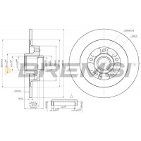 CD7725S BREMSI Гальмівний диск