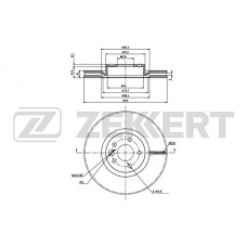 BS-6257 ZEKKERT Гальмівний диск