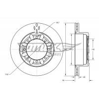 TX 73-49 TOMEX Brakes Гальмівний диск