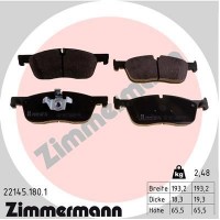 22145.180.1 ZIMMERMANN Комплект гальмівних колодок дисковий гальм