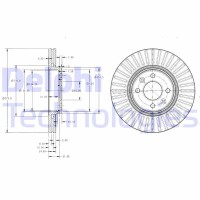BG3430C DELPHI Гальмівний диск