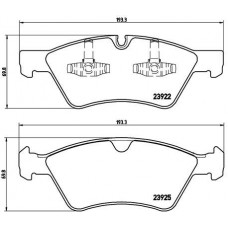 P 50 063 BREMBO Комплект гальмівних колодок дисковий гальм