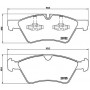 P 50 063 BREMBO Комплект гальмівних колодок дисковий гальм
