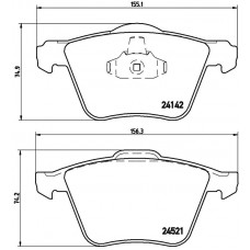 FK20129 KAISHIN Комплект гальмівних колодок дисковий гальм
