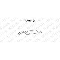 AR01104 VENEPORTE Глушник вихлопних газів кінцевий