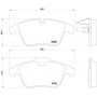 P 61 106 BREMBO Комплект гальмівних колодок дисковий гальм