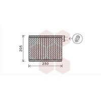 4000V352 VAN WEZEL Випарник кондиціонера