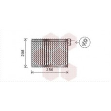 4000V352 VAN WEZEL Випарник кондиціонера