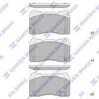 SP2119 Hi-Q Комплект гальмівних колодок дисковий гальм