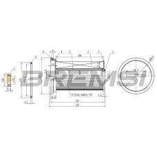 FE0768 BREMSI Паливний фільтр