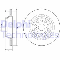 BG4684C DELPHI Гальмівний диск