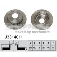 J3314011 NIPPARTS Гальмівний диск