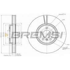 CD7746V BREMSI Гальмівний диск