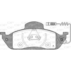 BPA0697.01 OPEN PARTS Комплект гальмівних колодок дисковий гальм