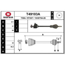 T49103A EAI Привідний вал