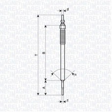 062900131304 MAGNETI MARELLI Свічка розжарювання