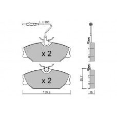 BPRE-1018 AISIN КомплеК т гальмівних колодок, дискове гальмо