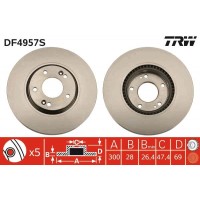 DF4957S TRW Гальмівний диск