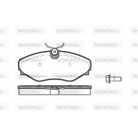 P9343.20 WOKING Комплект гальмівних колодок дисковий гальм