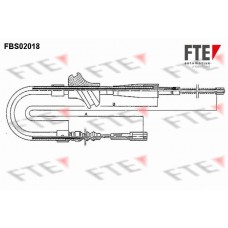 FBS02018 FTE Тросик, cтояночный тормоз