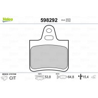 598292 VALEO Комплект гальмівних колодок дисковий гальм