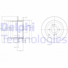 BG4097C DELPHI Гальмівний диск