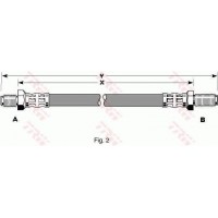 PHC180 TRW Гальмівний шланг