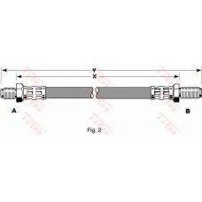 PHC180 TRW Гальмівний шланг