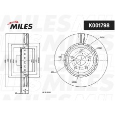 K001798 MILES Гальмівний диск