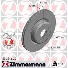 150.2946.20 ZIMMERMANN Гальмівний диск